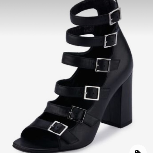 SAINT LAURENT PARIS BABIES Leather sandals - Picture 1 of 11